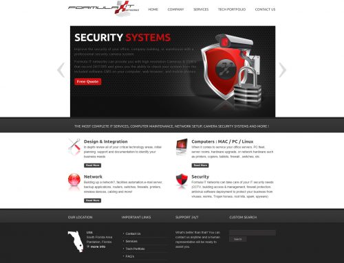 Formula IT Networks Website