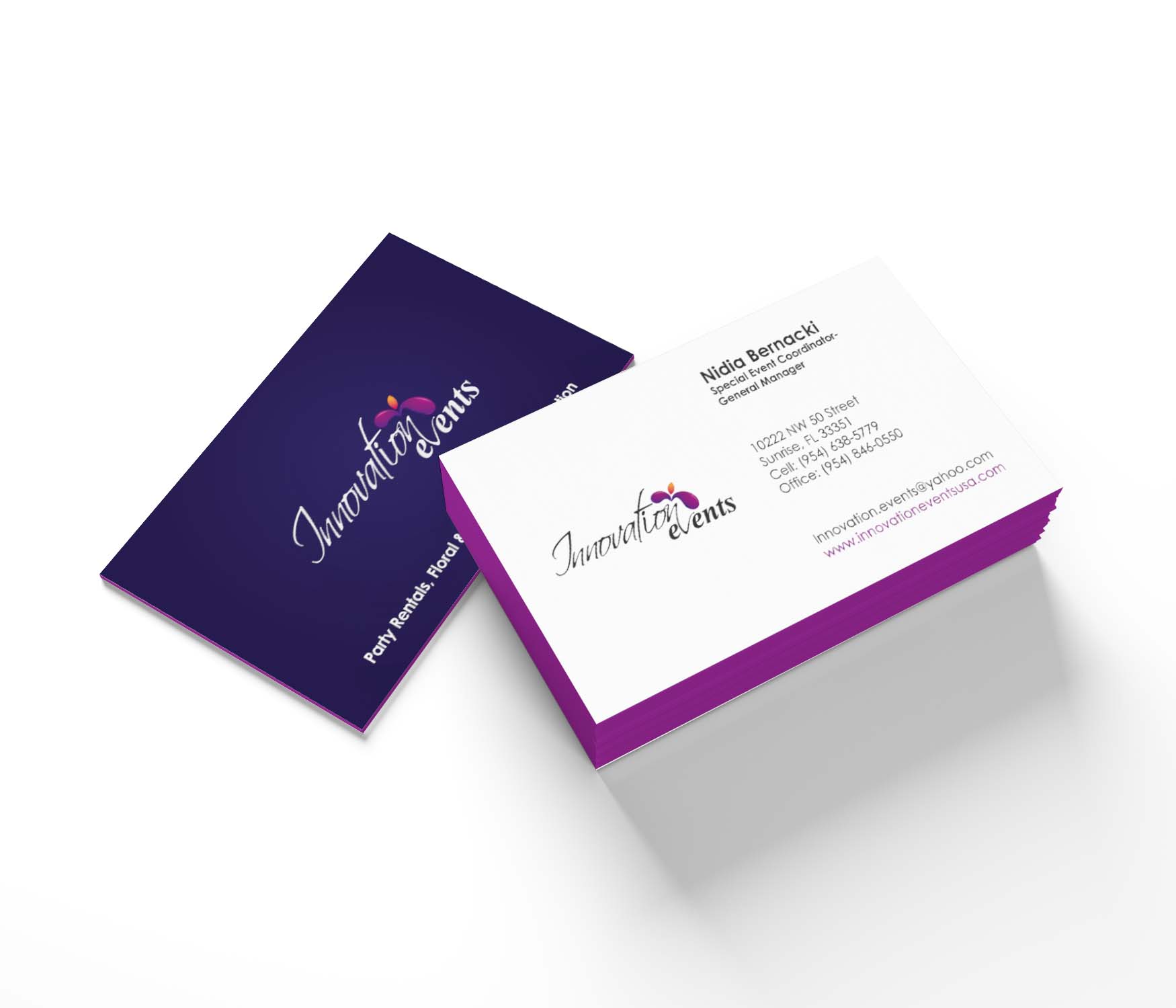 Innovation Events-Business Card Mockup-1 Innovation Events Logo